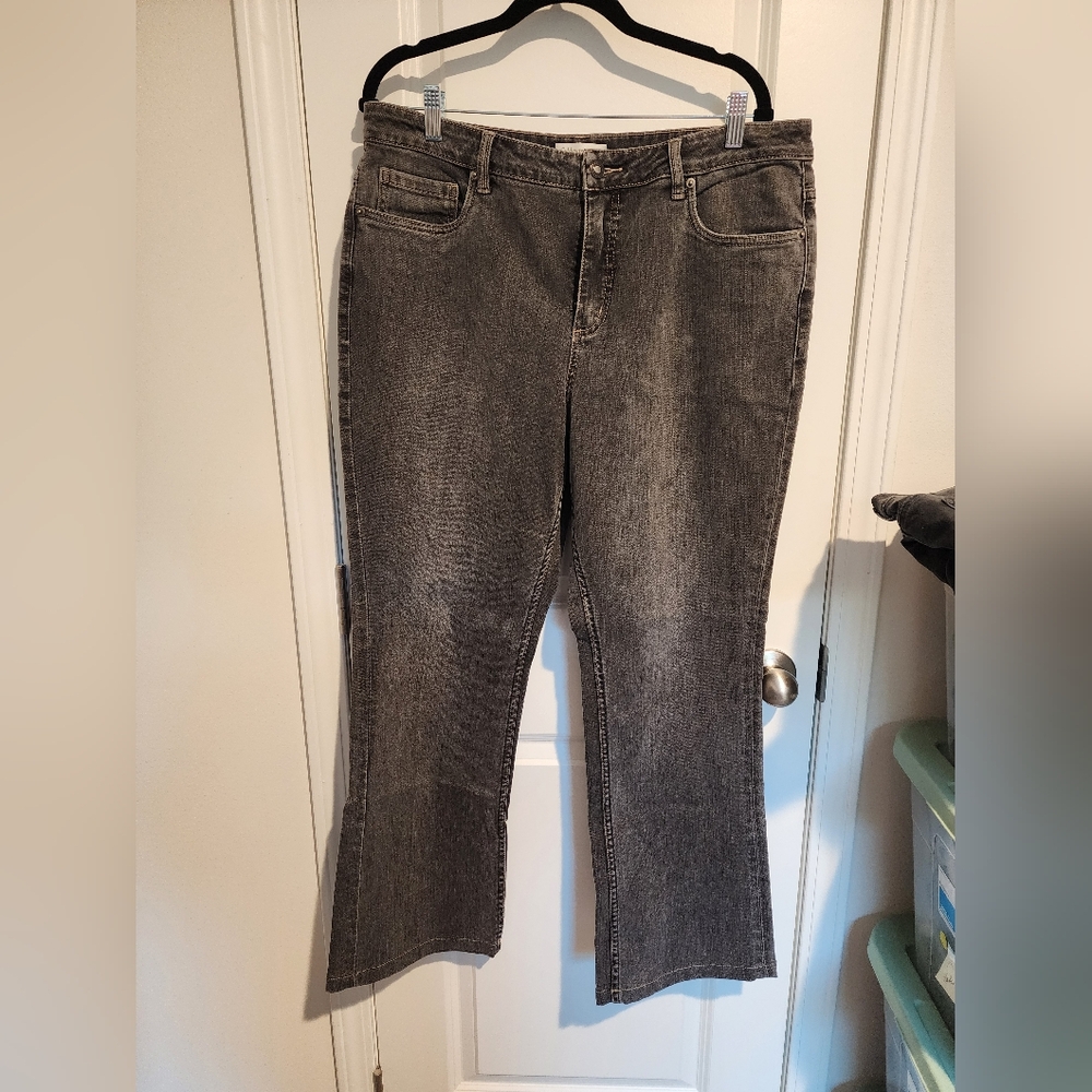 Classic Washed Black Women's Jeans By Coldwater Creek Size 16